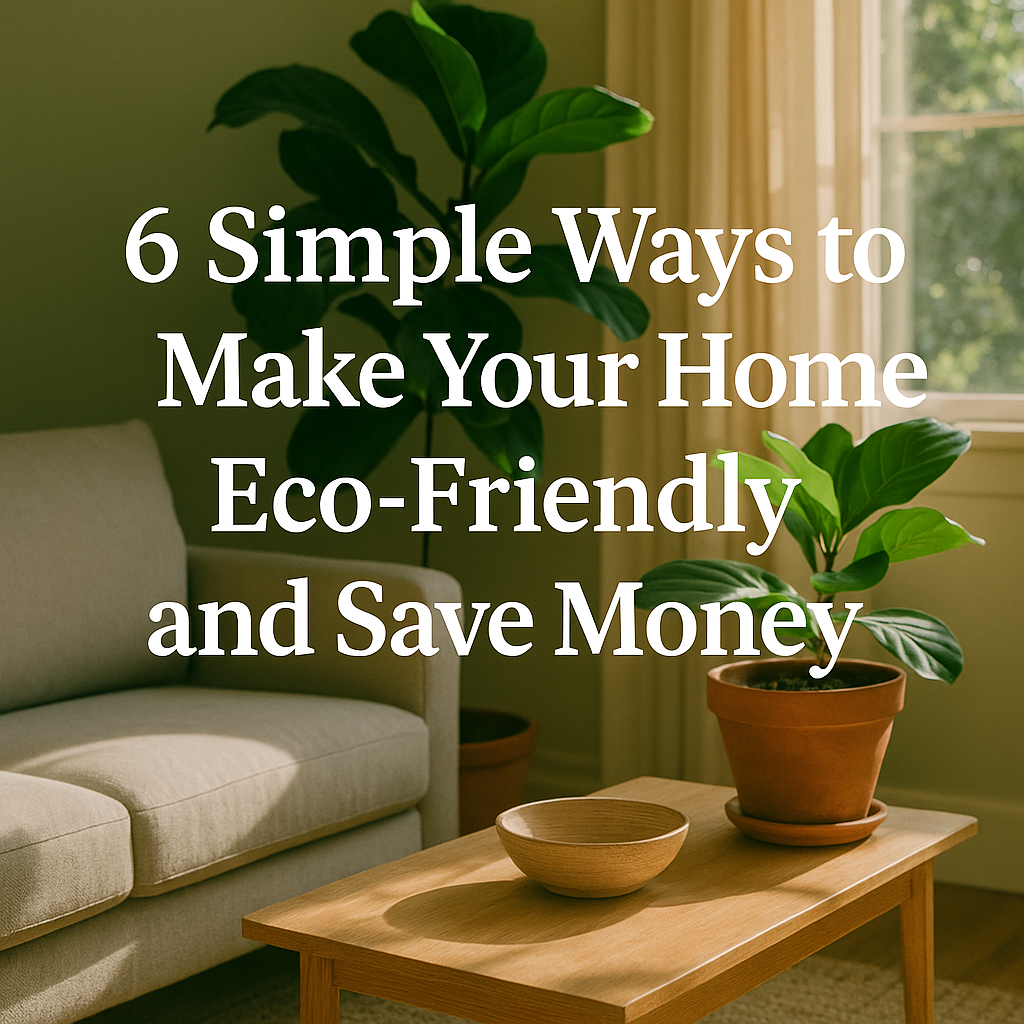 6 Simple Ways to Make Your Home Eco-Friendly and Save Money